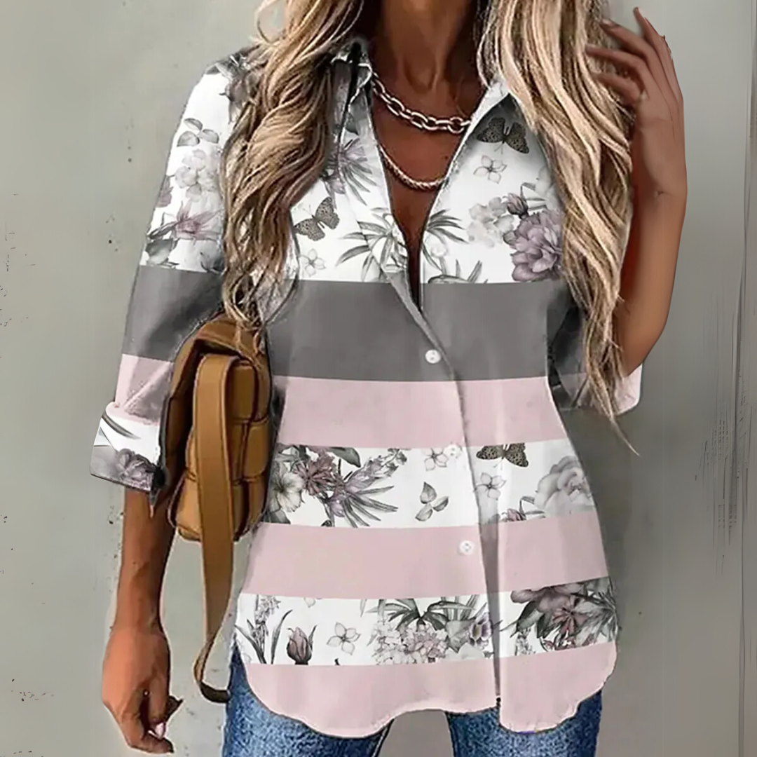 Alina | Entspannte Blumenbluse