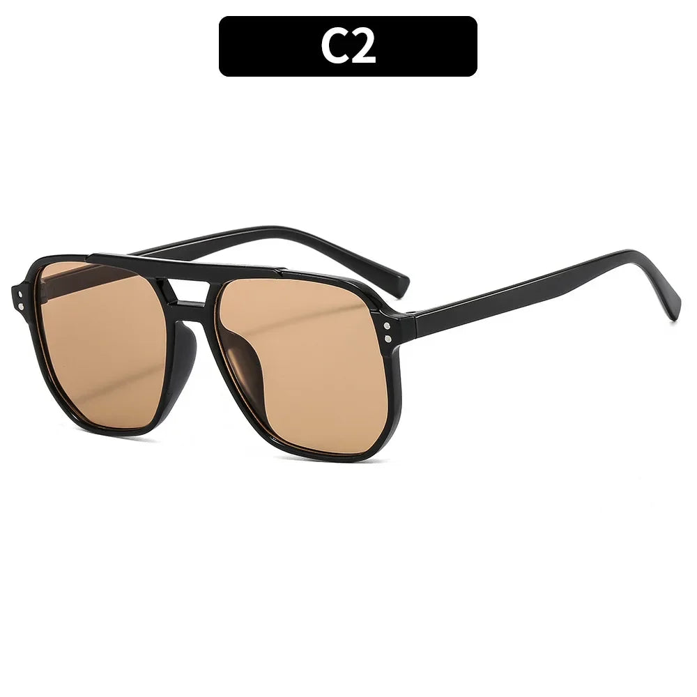 Alina | Retro Sonnenbrille mit Doppelbrücke