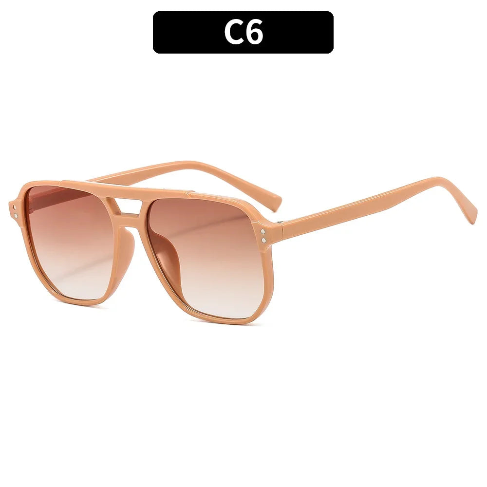 Alina | Retro Sonnenbrille mit Doppelbrücke