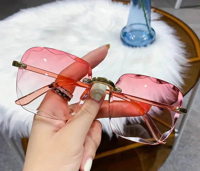 Céleste | Quadratische Randlose Sonnenbrille