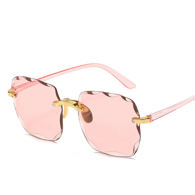 Céleste | Quadratische Randlose Sonnenbrille