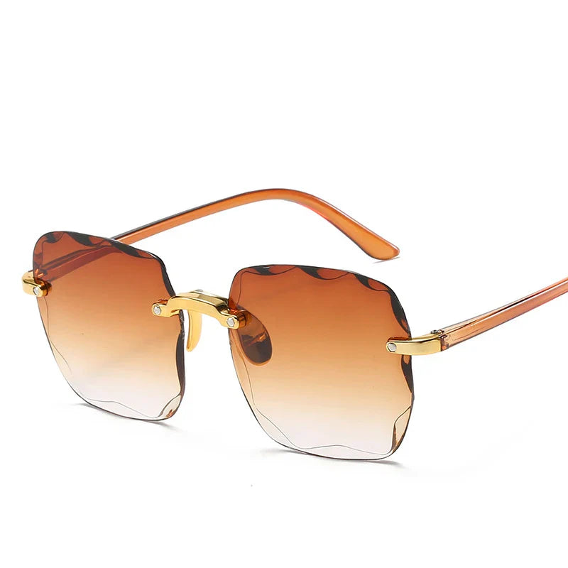 Céleste | Quadratische Randlose Sonnenbrille