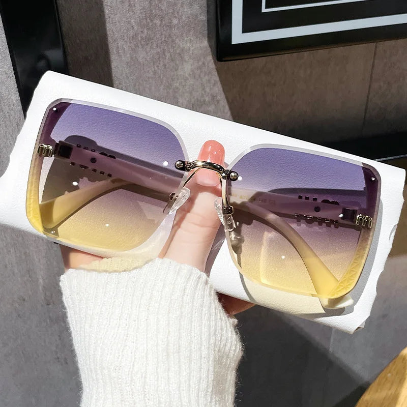 Clara | Elegante Damen Sonnenbrille Ohne Rand