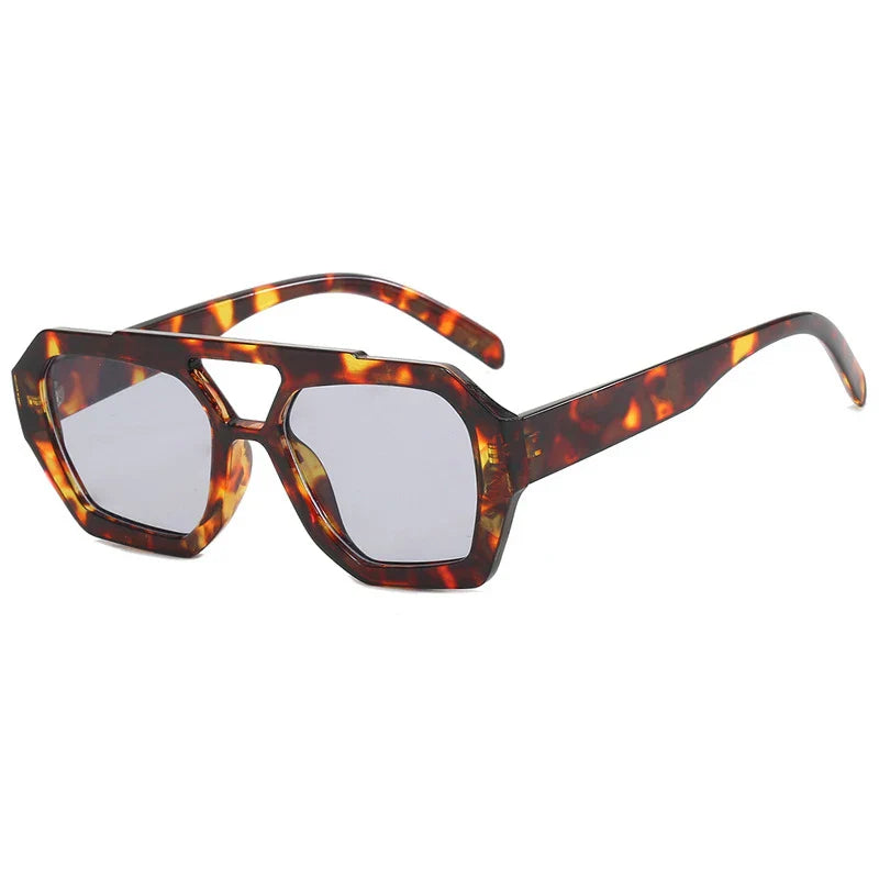 Dana | Geometrische Vintage Oversize Sonnenbrille