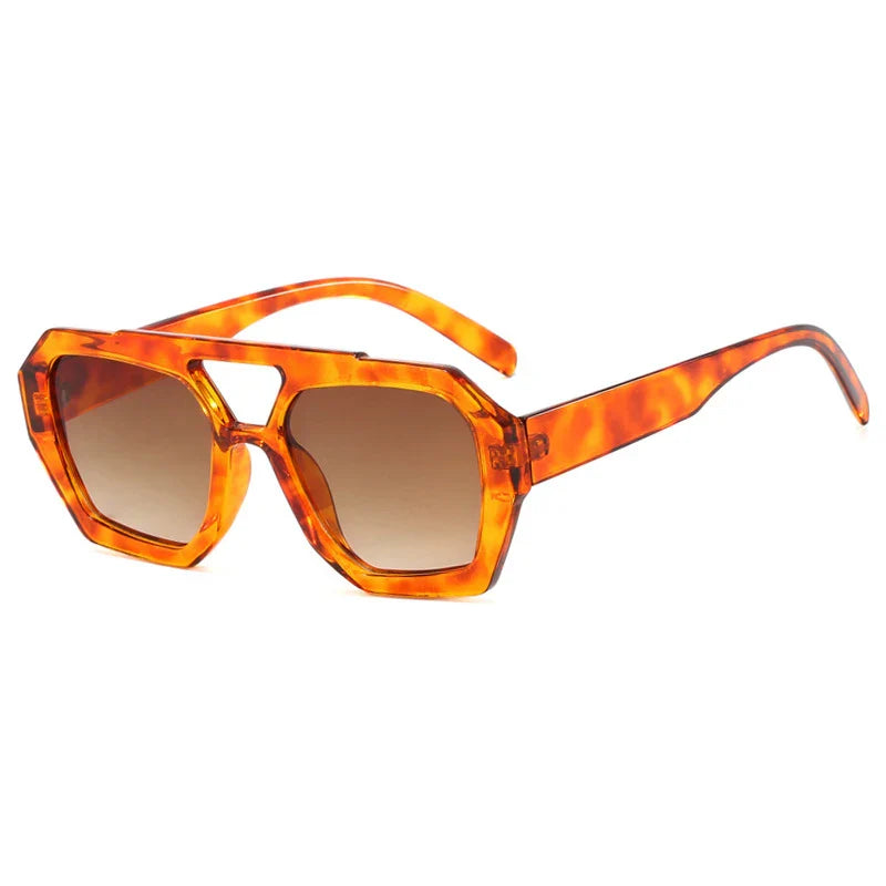 Dana | Geometrische Vintage Oversize Sonnenbrille