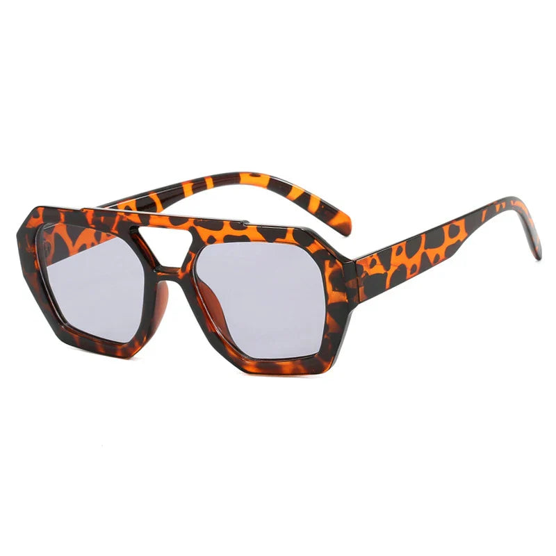 Dana | Geometrische Vintage Oversize Sonnenbrille