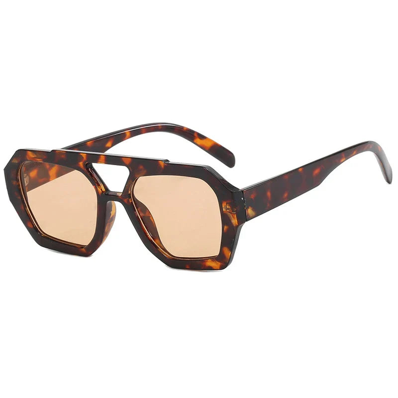 Dana | Geometrische Vintage Oversize Sonnenbrille