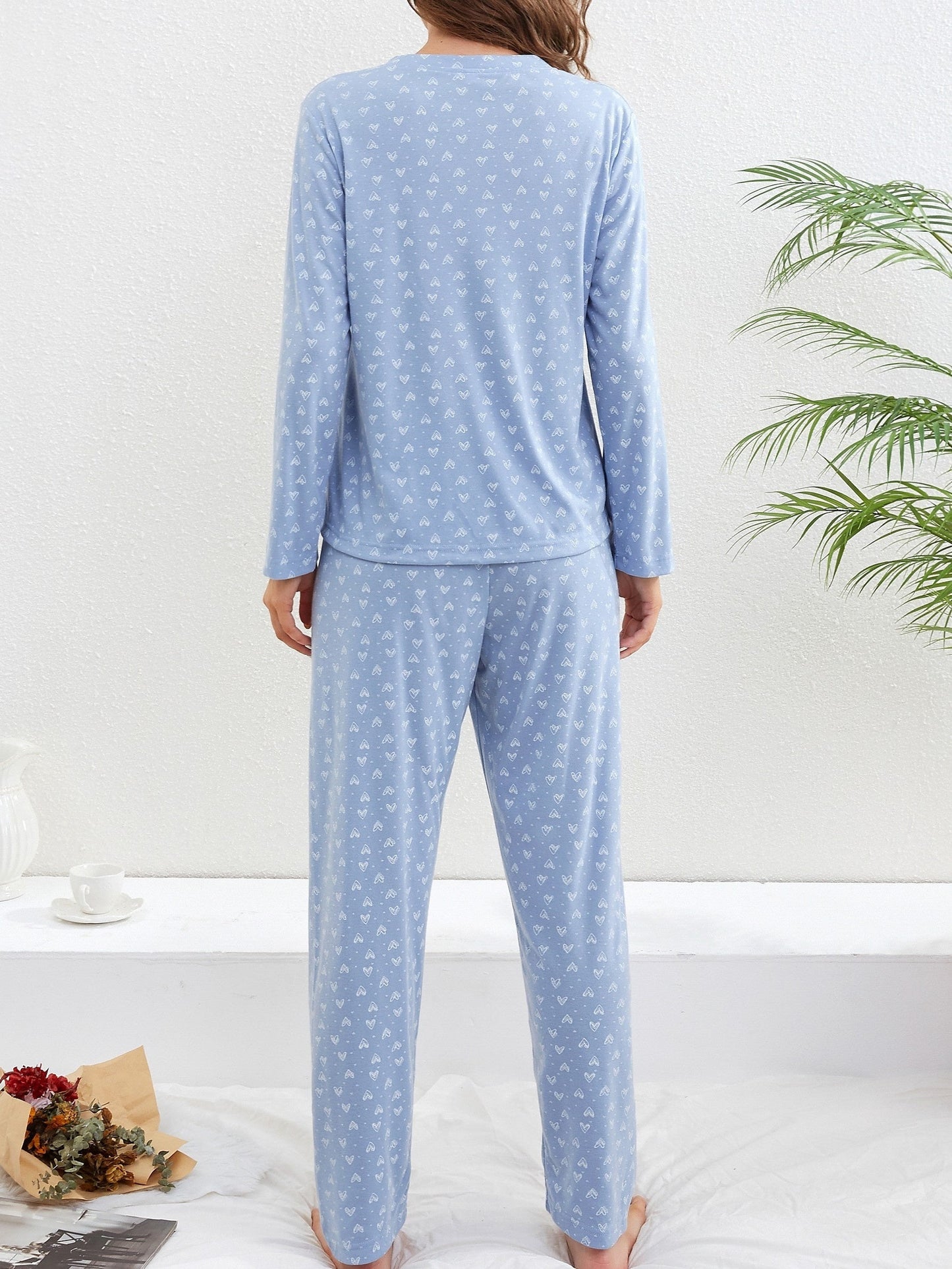 Emilia | Herzmuster Pyjama-Set