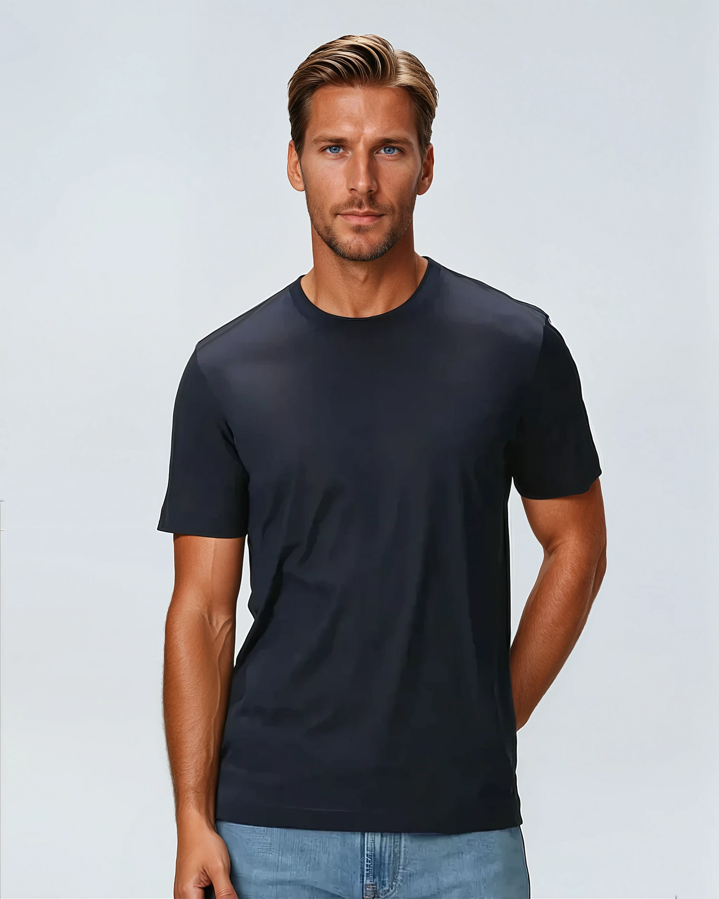 Felix | Supima T-Shirt – Marineblau