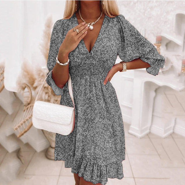 Ida - Sexy Sommerkleid mit V-Ausschnitt