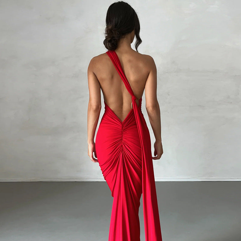 Klara - Sexy Rückenfrei Slim Fit Ärmellos Elegante Abendkleid