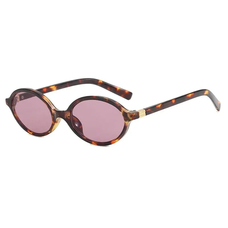 Lana | Ovale Leoparden-Sonnenbrille