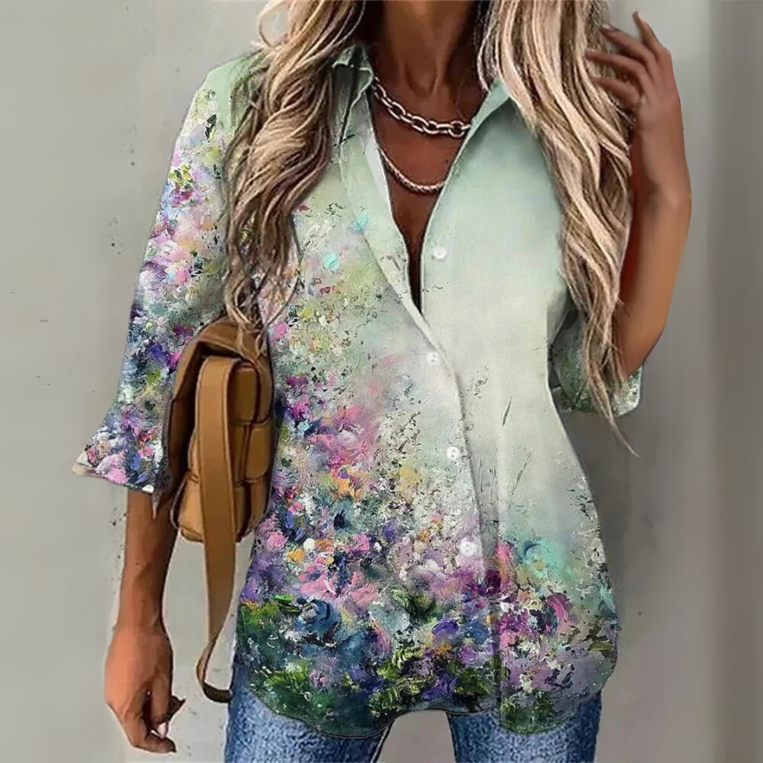 Leona | Florale Eleganzbluse