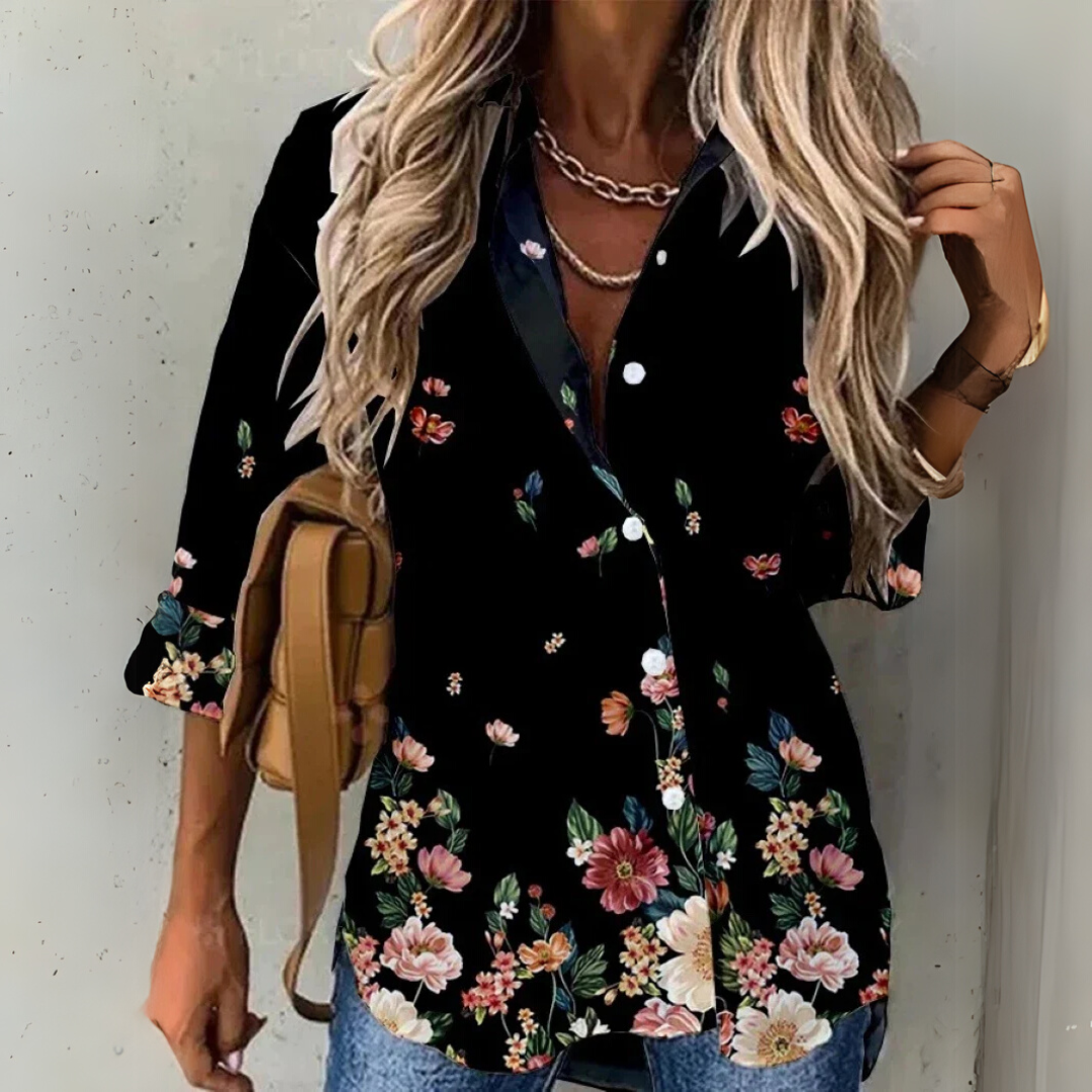 Viola | Stilvolle Kontrastbluse