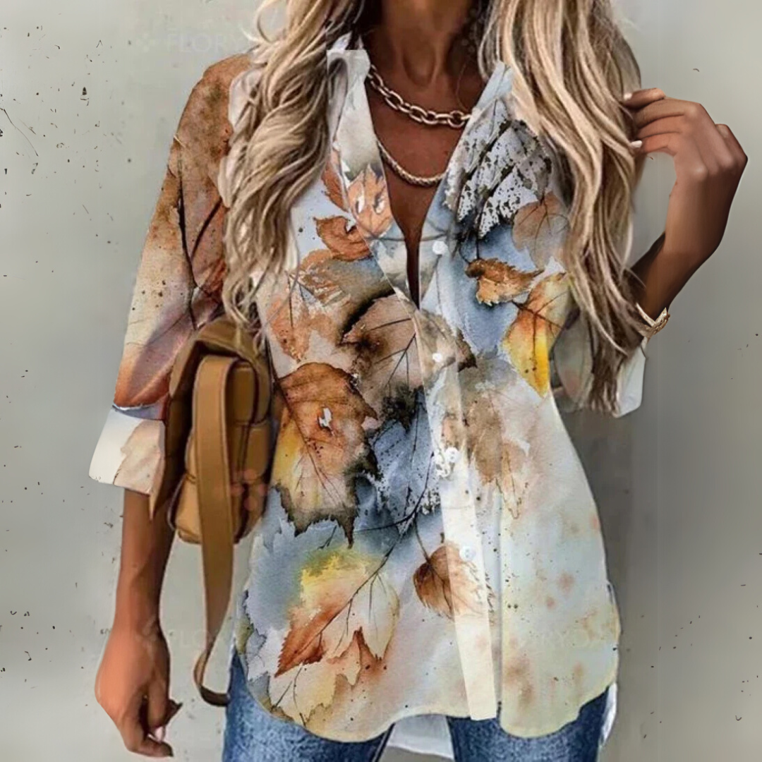 Viola | Stilvolle Kontrastbluse