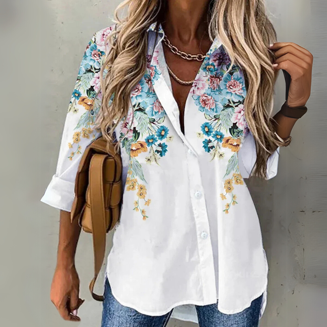 Viola | Stilvolle Kontrastbluse