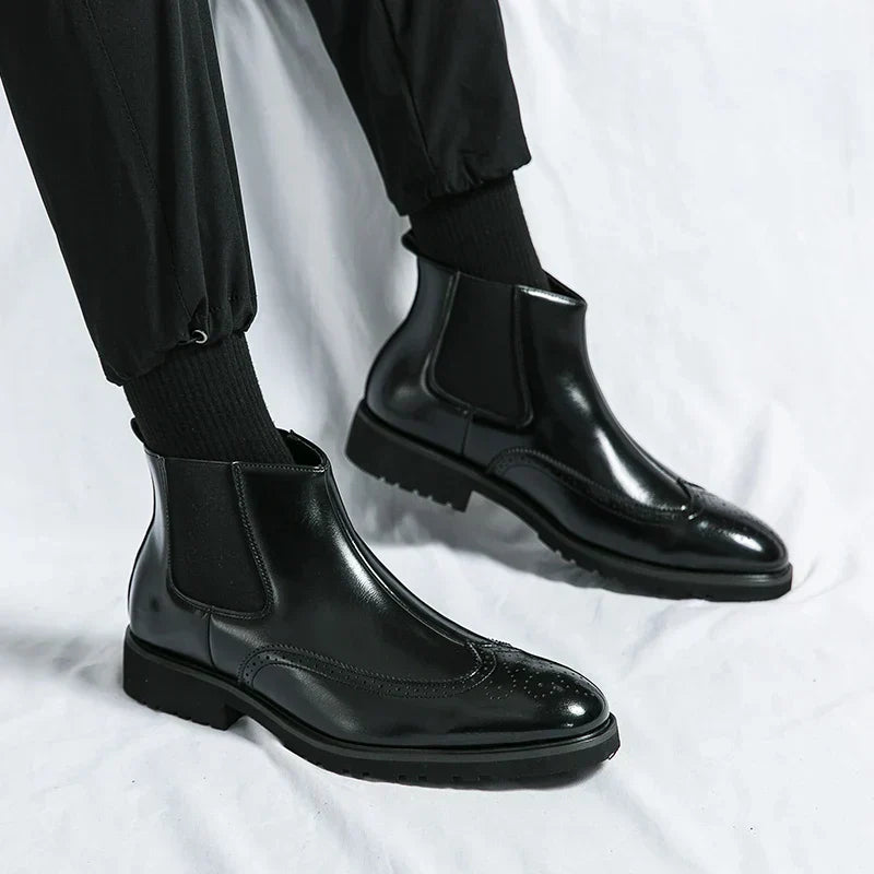 Adriel | Leder Chelsea Boots