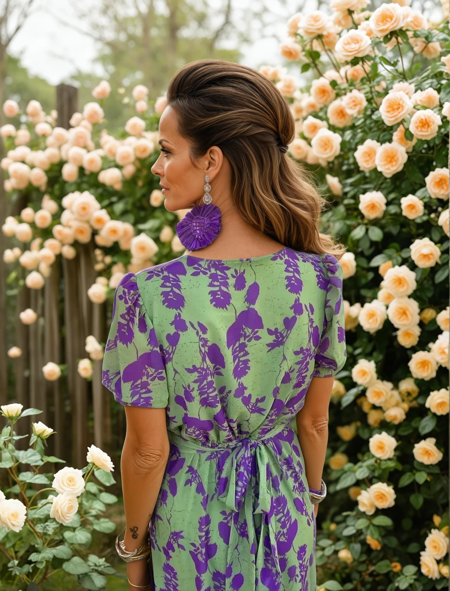 Alina – Midi-Kleid mit fliessendem Schnitt