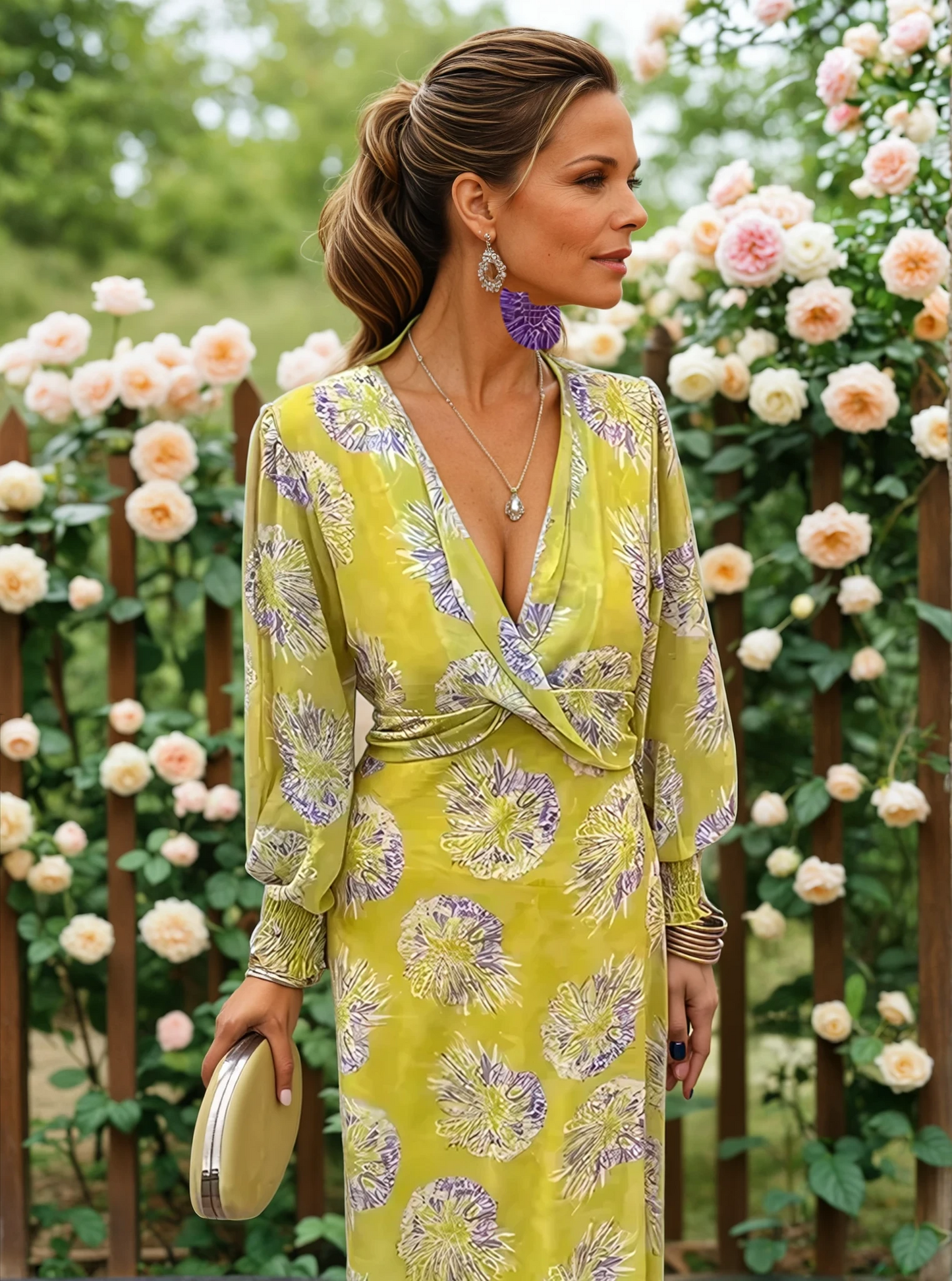 Alina – Midi-Kleid mit fliessendem Schnitt