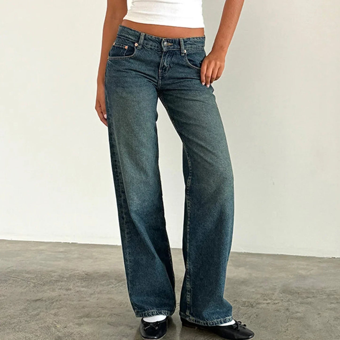 Amra | Traditionelle Weite Denim Jeans