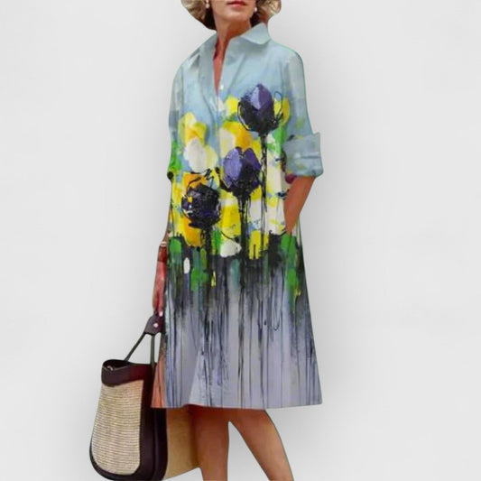 Anora - florales elegantes Kleid