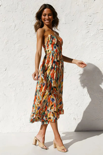 BIHILD I MEHRFARBIGES SOMMERKLEID