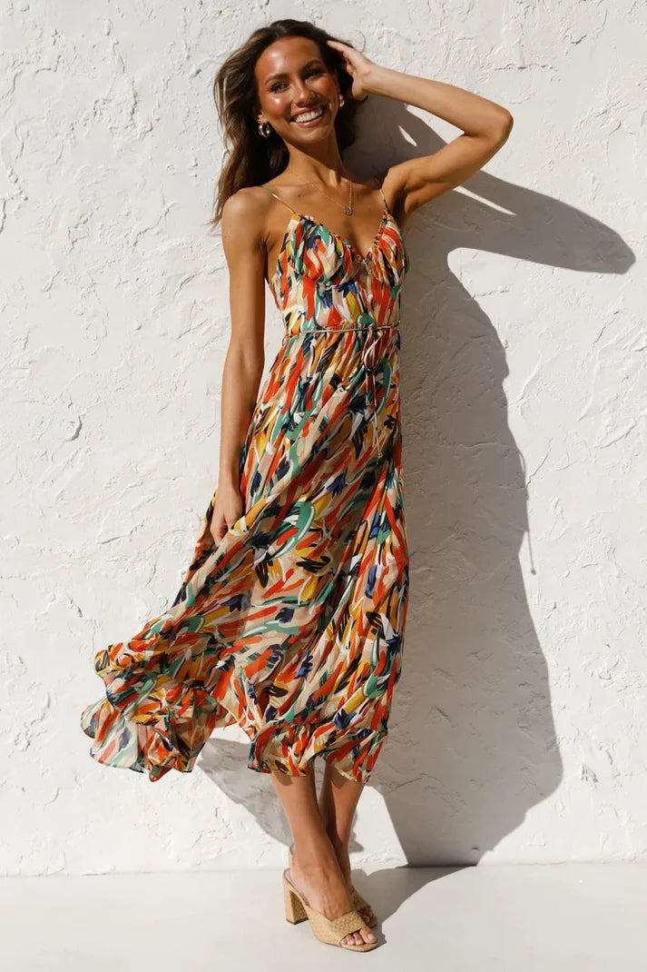 BIHILD I MEHRFARBIGES SOMMERKLEID