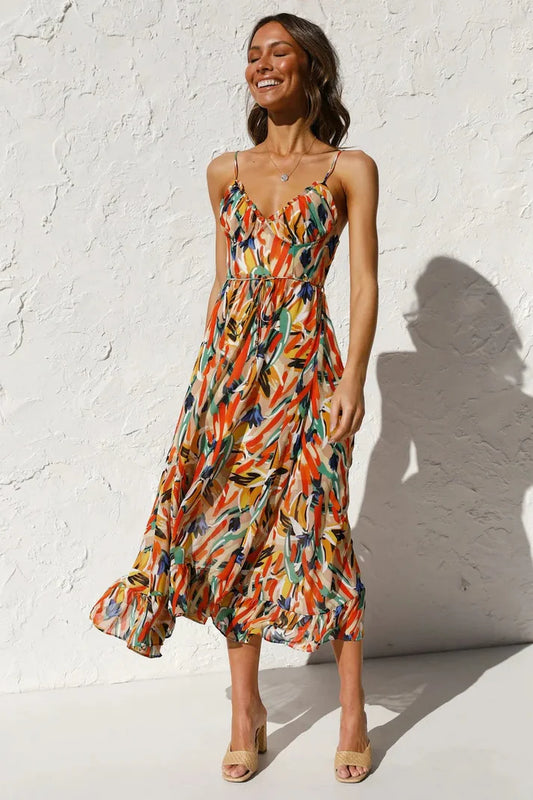 BIHILD I MEHRFARBIGES SOMMERKLEID