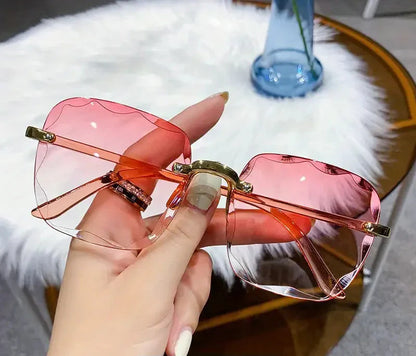 Céleste | Quadratische Randlose Sonnenbrille