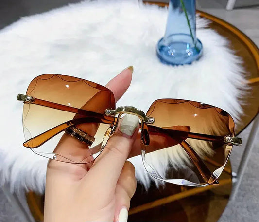 Céleste | Quadratische Randlose Sonnenbrille