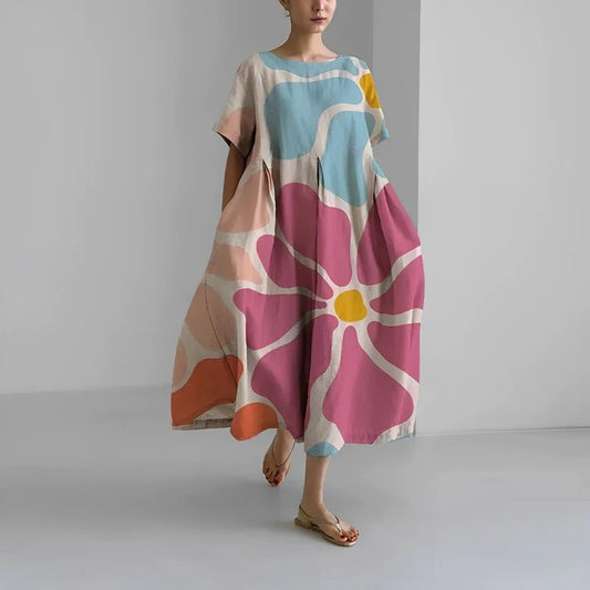 Claire – Bohemian Kleid mit Blumenprint