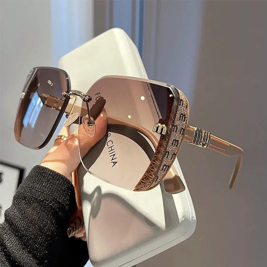 Clara | Elegante Damen Sonnenbrille Ohne Rand
