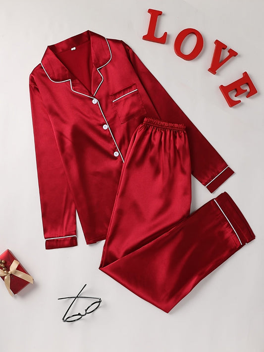 Clara | Elegantes Pyjama-Set mit Reverskragen