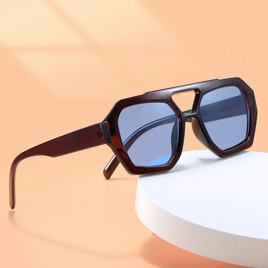 Dana | Geometrische Vintage Oversize Sonnenbrille