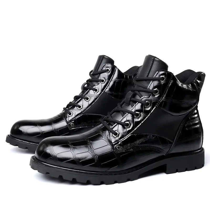 Dante Ferrara - Krokodil-Leder Stiefel