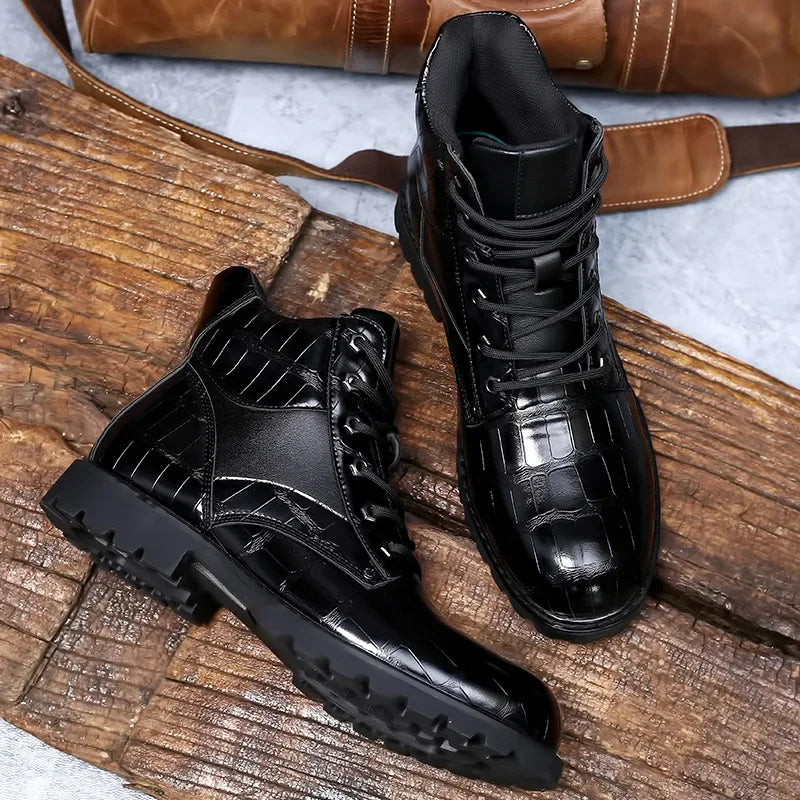 Dante Ferrara - Krokodil-Leder Stiefel
