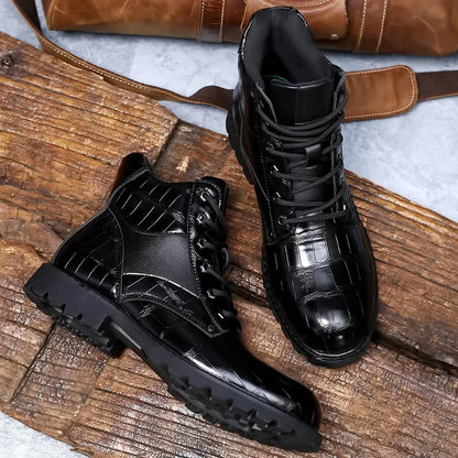 Dante Ferrara - Krokodil-Leder Stiefel