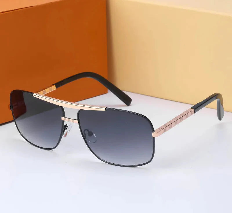 Dario | Vintage Quadratische Sonnenbrille