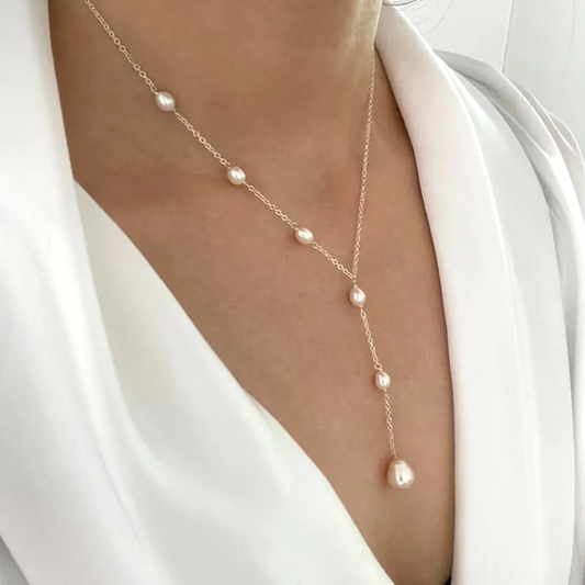 Élise | Vintage-Perlenkette mit Anhänger