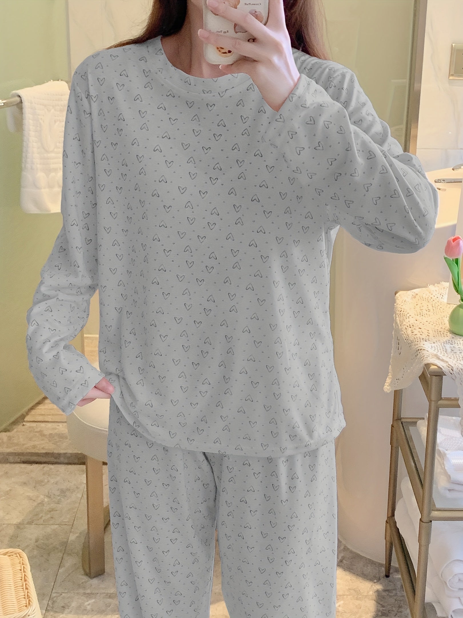 Emilia | Herzmuster Pyjama-Set