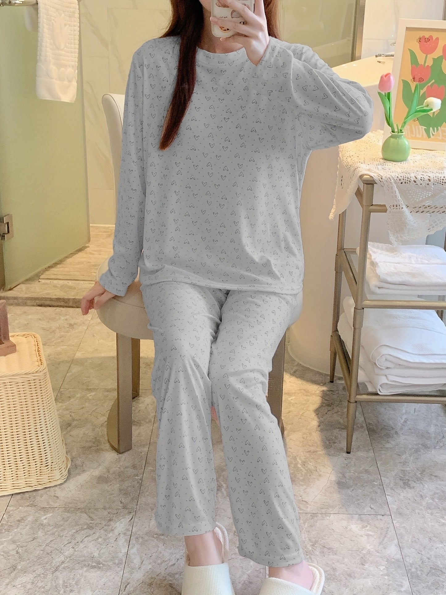 Emilia | Herzmuster Pyjama-Set