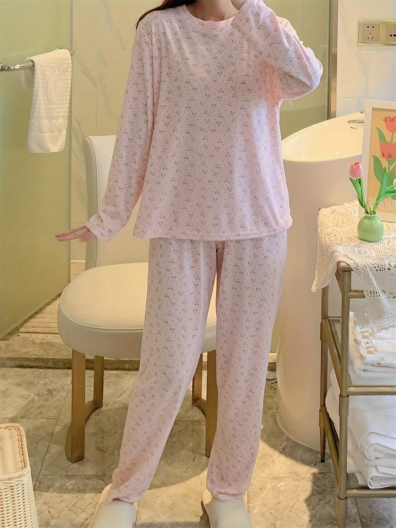 Emilia | Herzmuster Pyjama-Set