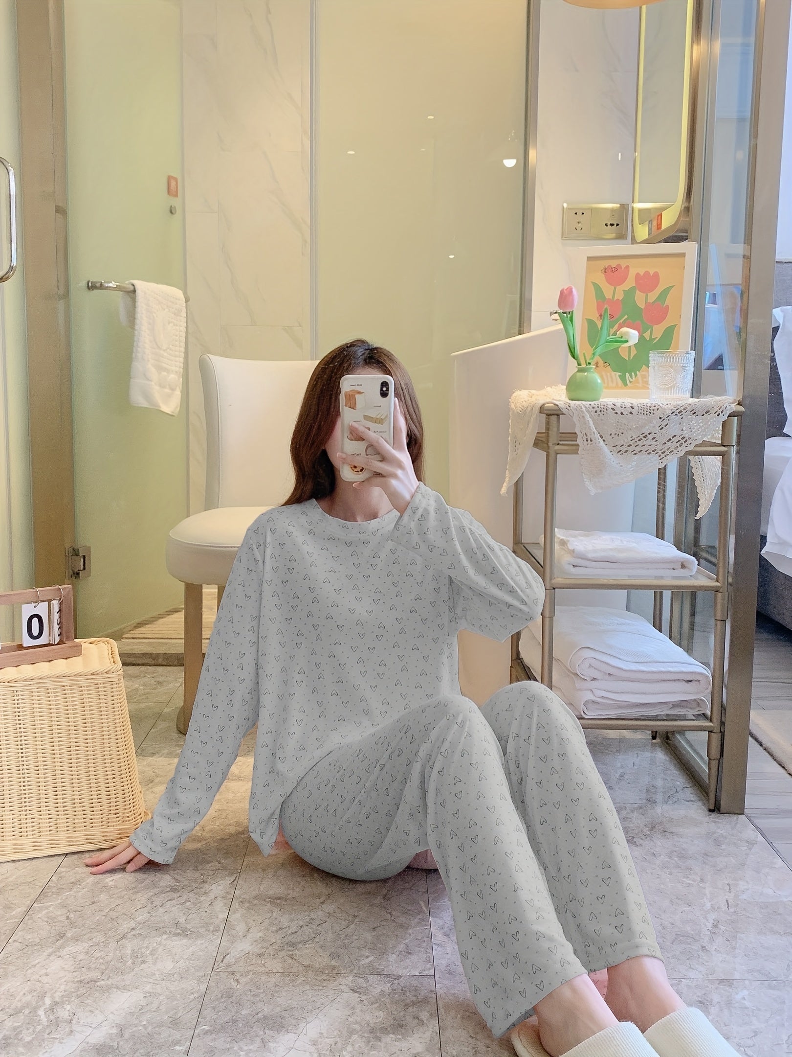 Emilia | Herzmuster Pyjama-Set