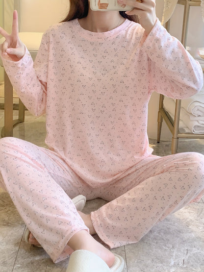 Emilia | Herzmuster Pyjama-Set