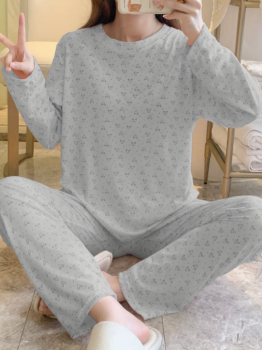 Emilia | Herzmuster Pyjama-Set