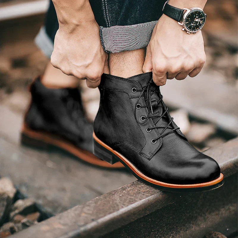 Fanum - Retro Rundnasen-Stiefel