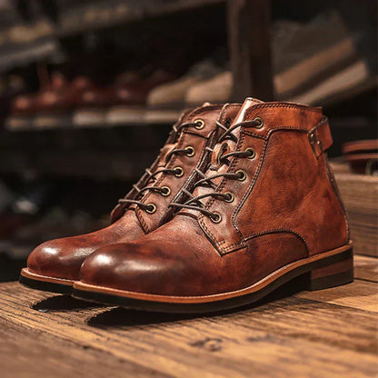 Fanum - Retro Rundnasen-Stiefel