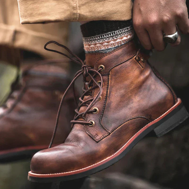 Fanum - Retro Rundnasen-Stiefel