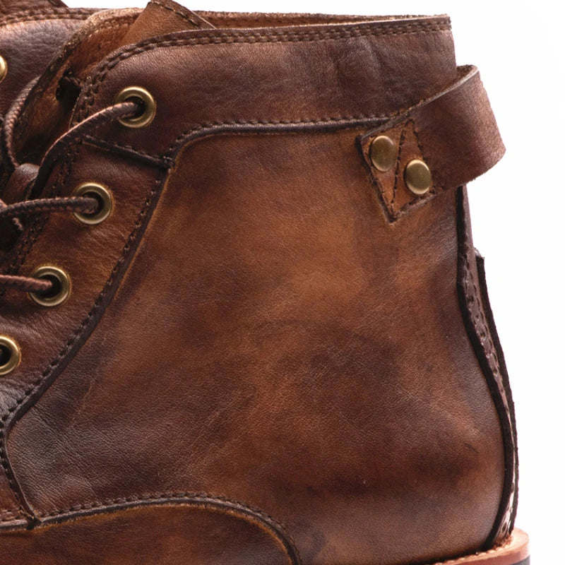 Fanum - Retro Rundnasen-Stiefel