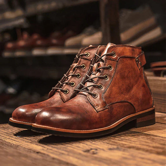 Fanum - Retro Rundnasen-Stiefel